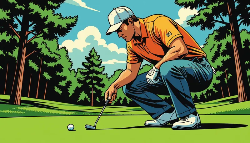 ショートパットの成功率を左右する要因 - illustration for short putt technique confidence