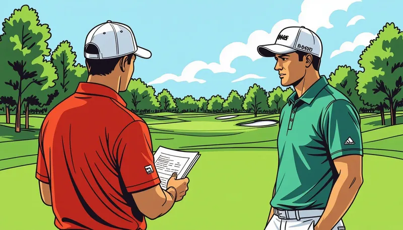 練習で状況判断力を磨く方法 - illustration for situational awareness golf round