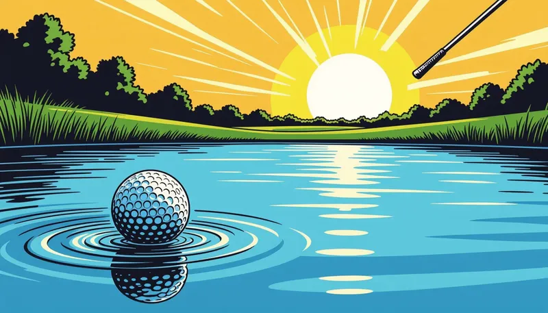 水切りショット練習のメリット：通常プレーへの応用 - illustration for skip shot water technique