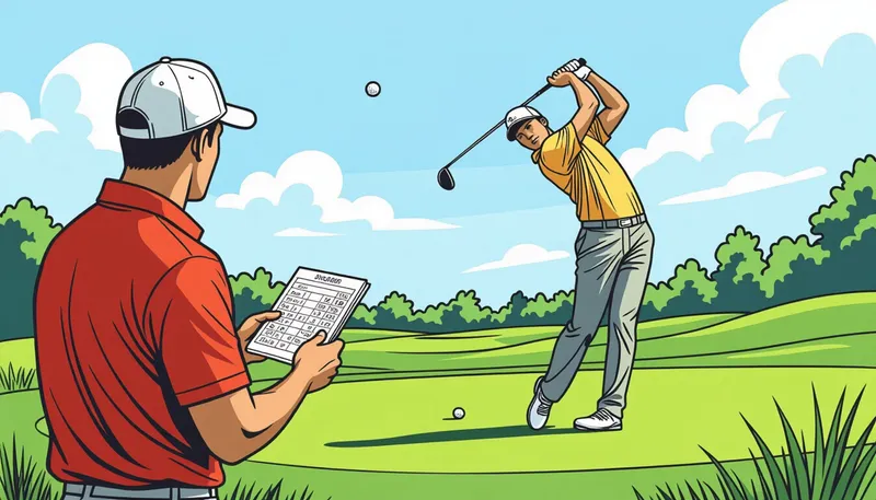 ストロークプレーの基本戦略 - illustration for stroke play strategy tips