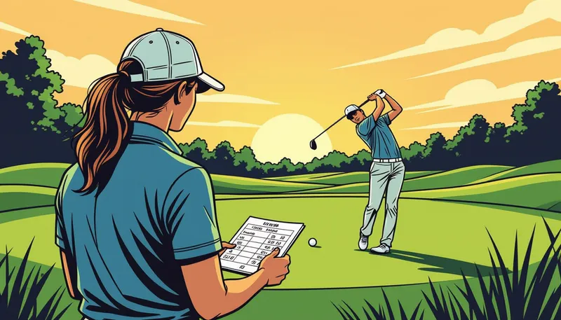 メンタルゲームとプレッシャー対策 - illustration for stroke play strategy tips