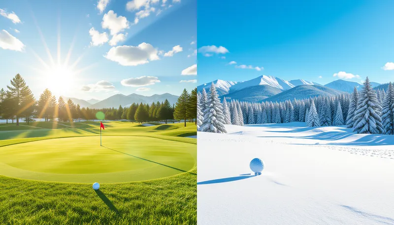 プレースタイルとコース選びの工夫 - illustration for summer winter golf round tips