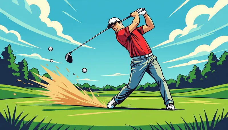 スイングプレーンを習得する実践的練習方法 - illustration for swing plane understanding consistency