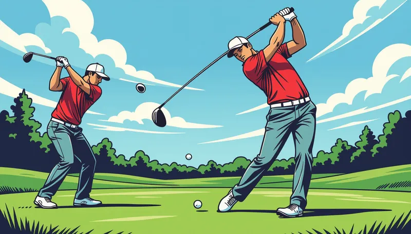 メンタル面からのスイングプレーン安定化 - illustration for swing plane understanding consistency