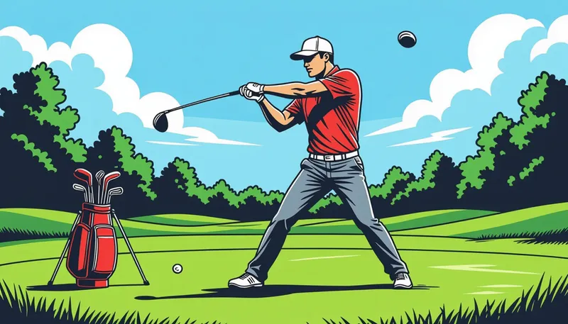 素振り練習の重要性と効果 - illustration for swing practice drills training