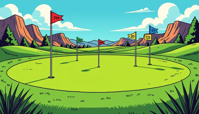 レベル別・ハンディキャップ別のティー選択ガイド - illustration for tee box selection choosing