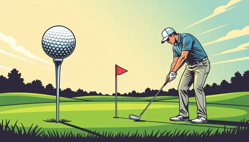 ティーアップの高さの基本原則 - illustration for tee height ball position driver