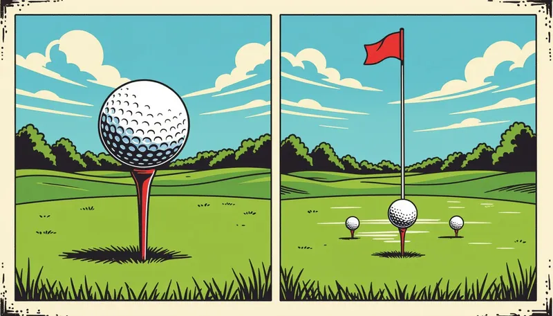 ボール位置の基本とティーの高さとの相関 - illustration for tee height ball position driver