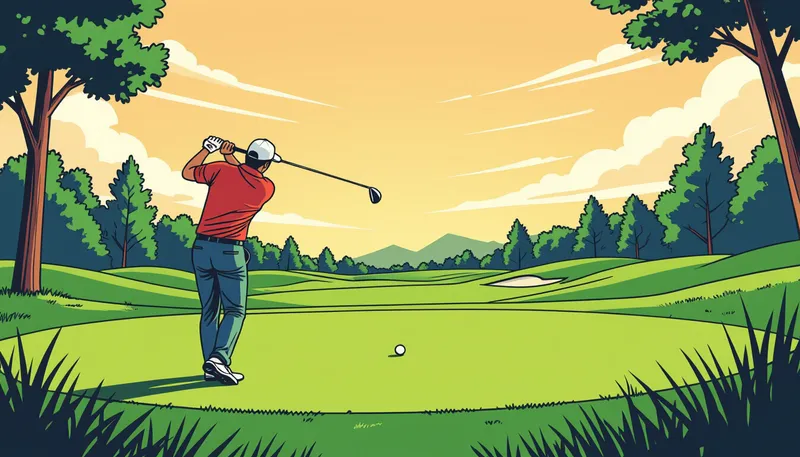 状況別ティーショット戦略 - illustration for tee shot strategy targeting