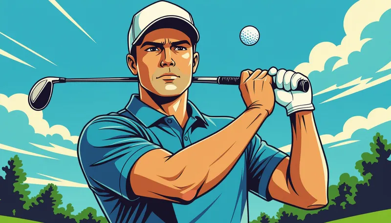 プレッシャー下でのスイング維持 - illustration for tournament performance mental tips