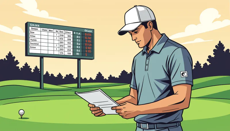 ショットエリア別スコアメイク戦略 - illustration for tournament scoring techniques competitive