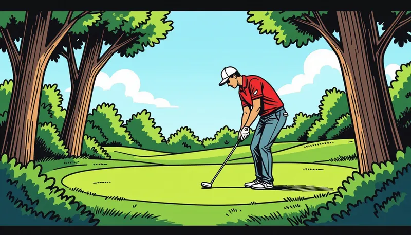 アンプレヤブル活用の実践例:スコアを守る賢い判断 - illustration for unplayable lie declaration options