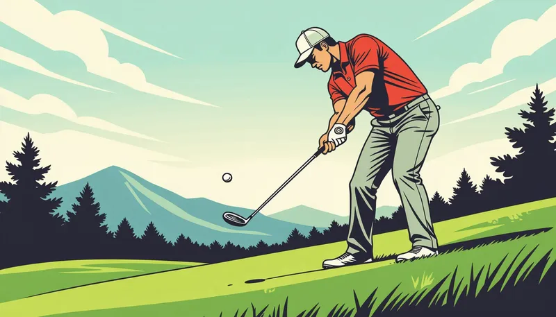 クラブ選択の重要ポイント - illustration for upslope lie shot technique