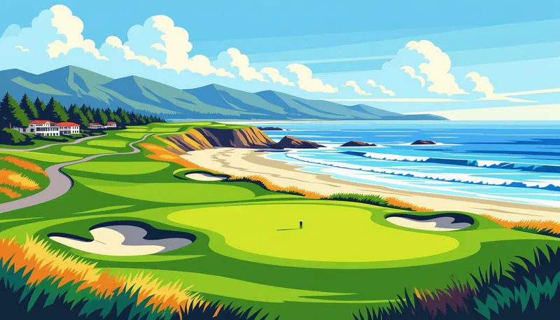 旅行の計画と準備 - illustration for usa mainland golf trip plan
