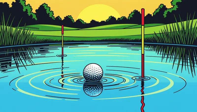 ペナルティエリアでの注意点とよくある間違い - illustration for water hazard rules handling