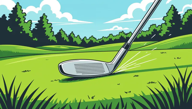 コース状況とバウンス角の関係:戦略的選択 - illustration for wedge bounce angle understanding