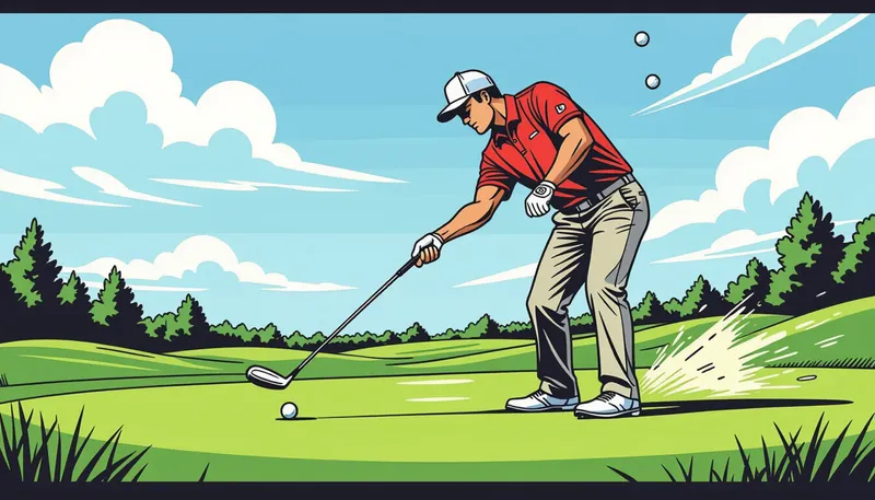 25ヤード刻みで打ち分ける実践テクニック - illustration for wedge distance control 100 yards