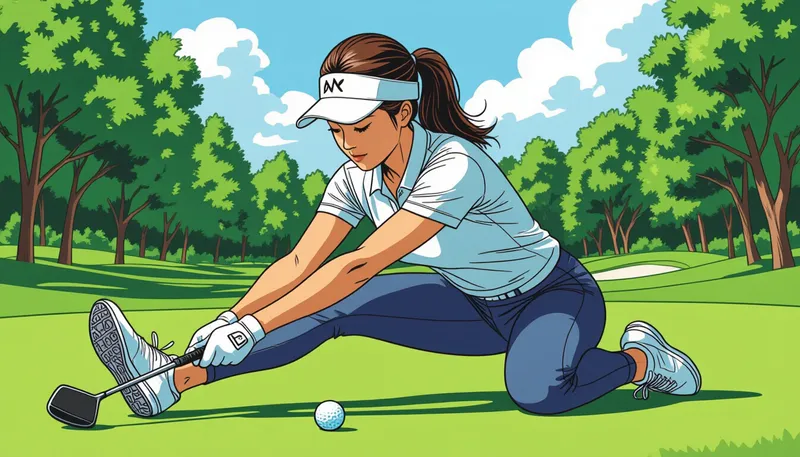 女性特有の飛距離アップ戦略 - illustration for women distance improvement training