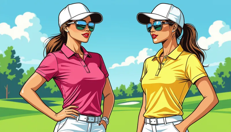 女性ゴルフウェアの基本マナーとルール - illustration for women golf apparel recommendations