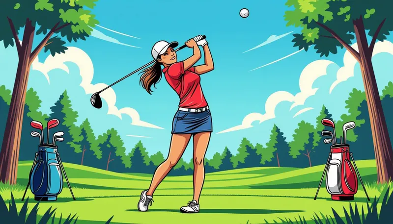 初心者女性のためのゴルフクラブ選び - illustration for women golf beginners guide