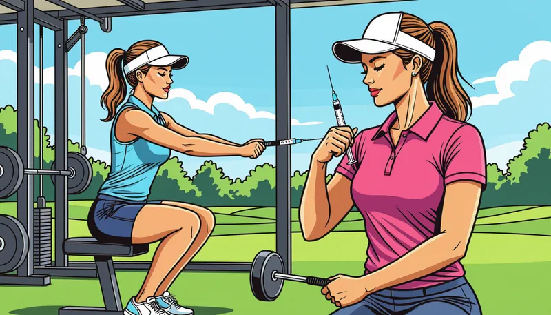 女性ゴルファーがフィットネスに取り組むべき理由 - illustration for women golfer fitness training