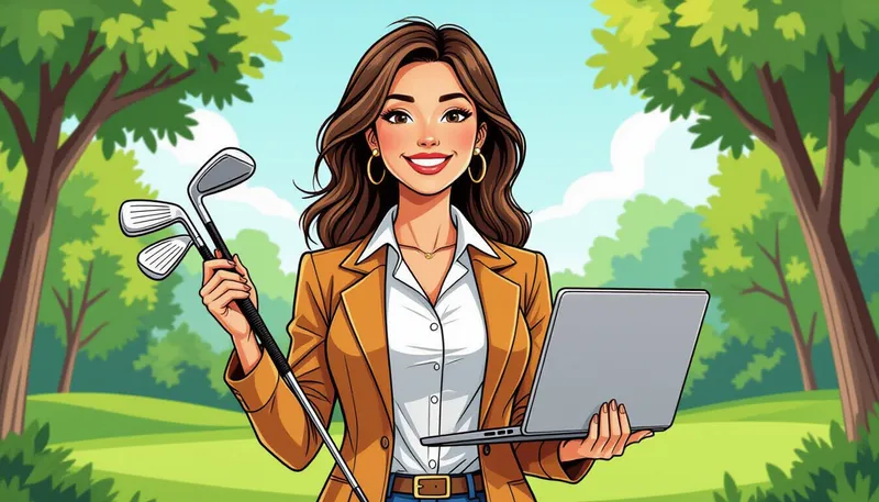 家族の理解と協力を得る方法 - illustration for working women golf time management