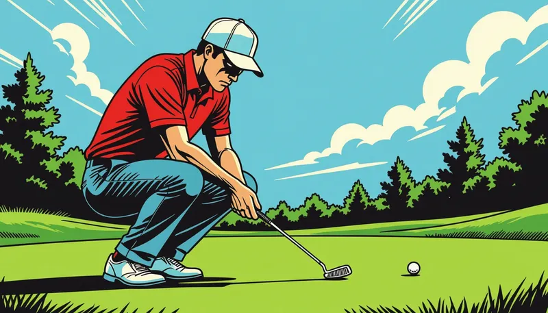 イップスの種類：ショット別の症状 - illustration for yips overcome prevention