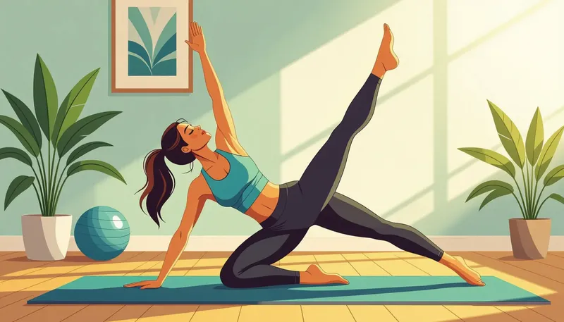 ヨガがゴルフにもたらす4つの効果 - illustration for yoga pilates golf benefits