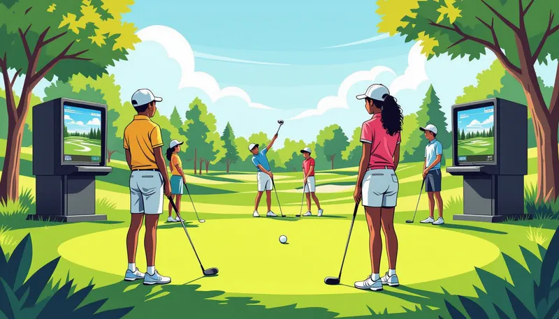 効果的な対策とソリューション - illustration for youth golf decline solutions